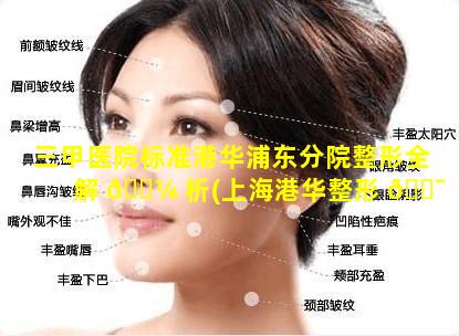 三甲医院标准港华浦东分院整形全解 🐼 析(上海港华整形 🐯 医院是三甲医院吗)